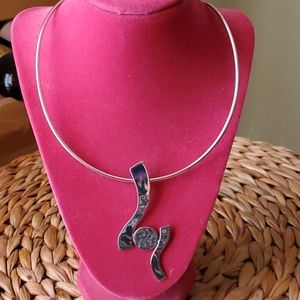 Never Worn: Sterling Silver Necklace & Pendant